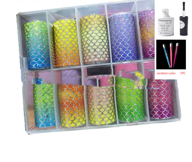 Nail Art Transfer Foils Set Of 12