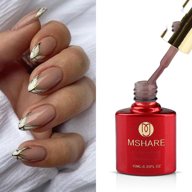 MSHARE Milky White Builder Nail Extension Gel Self Leveling