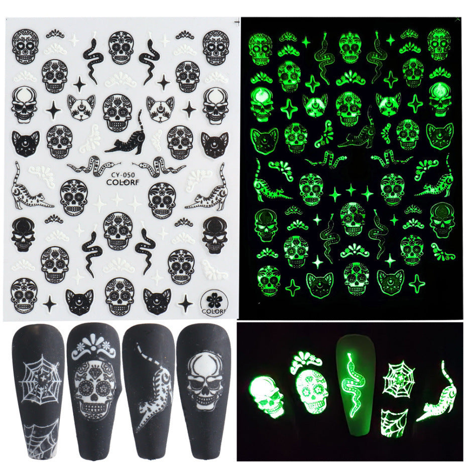 Glow-in-the-dark Nail Nail Adhesive Sticker
