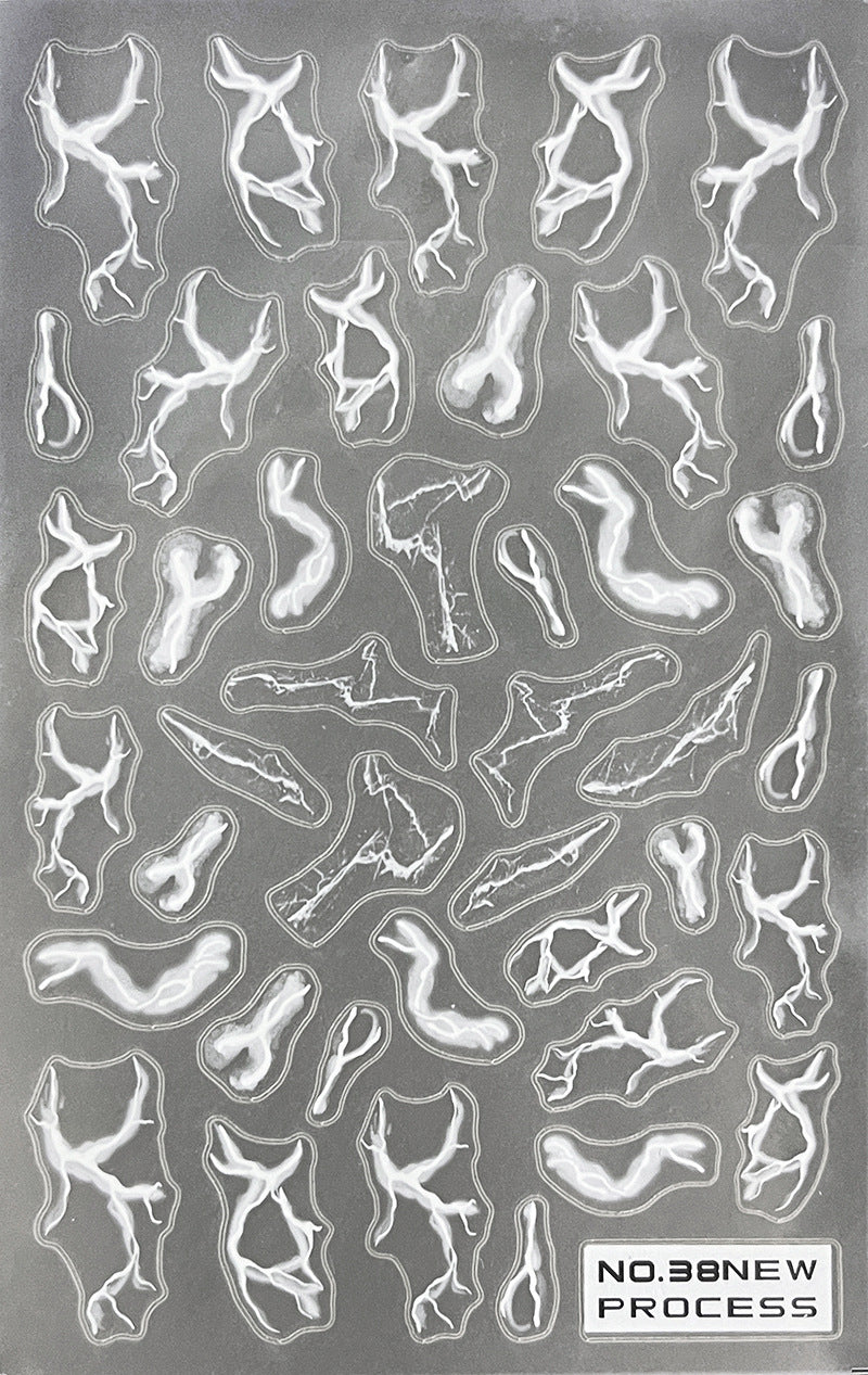 New Craft Thin Tough Frosted Nail Sticker