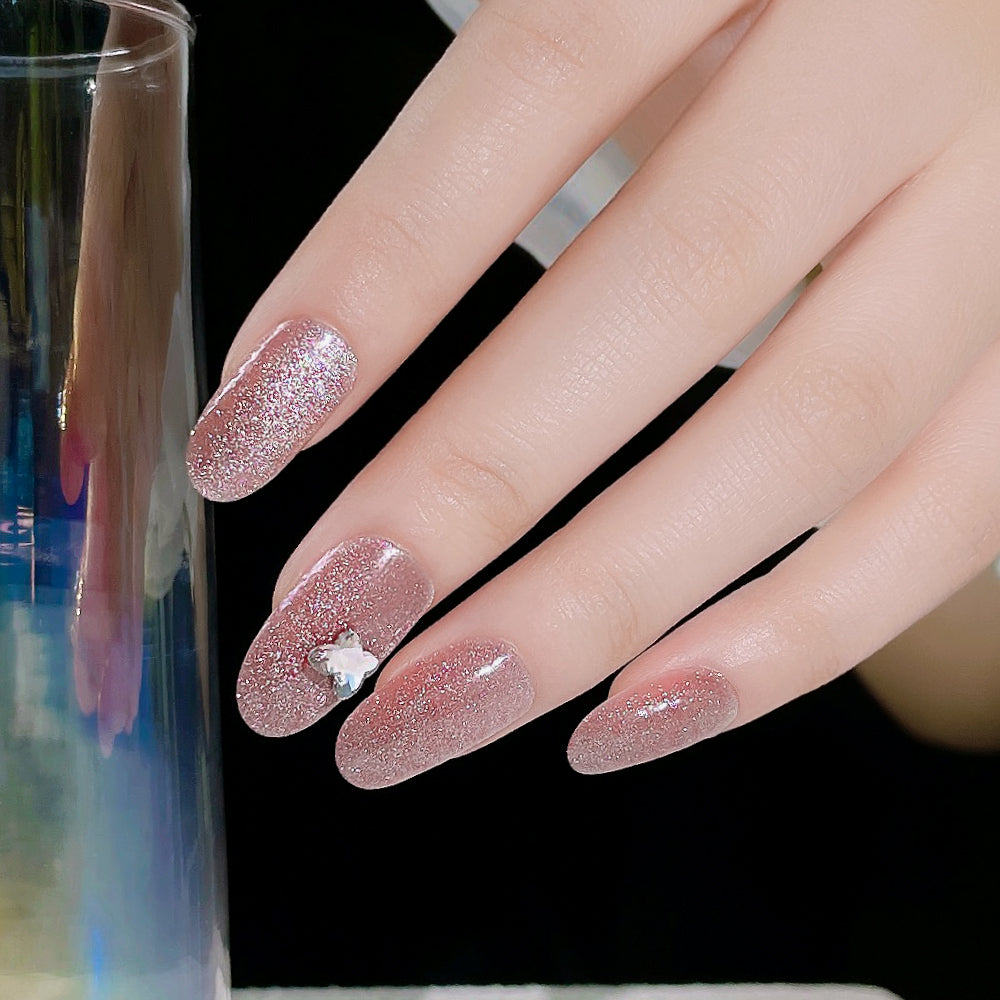 Fake Nail Patches Hand Wearing Art