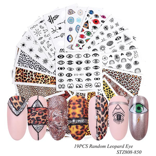 Black And White Lace Flower Nail Art Sticker Set