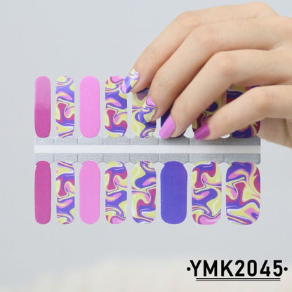 Solid Color Stickers Nail Film