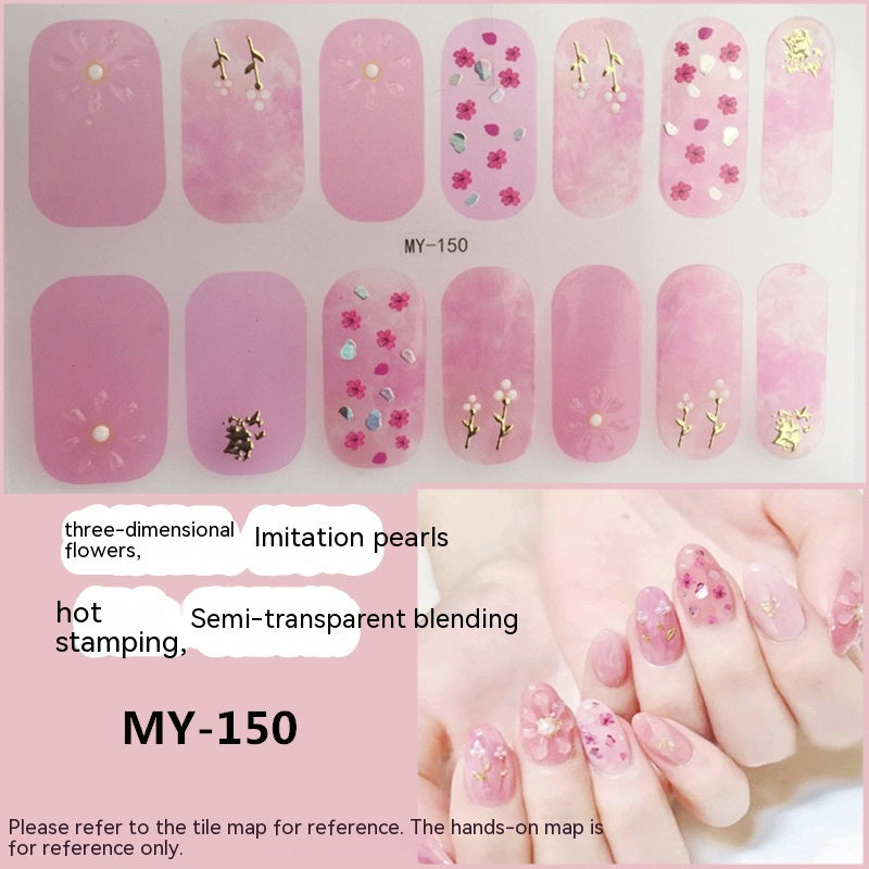 Baking-free Gel Three-dimensional Nail Stickers Full Paste Waterproof And Durable