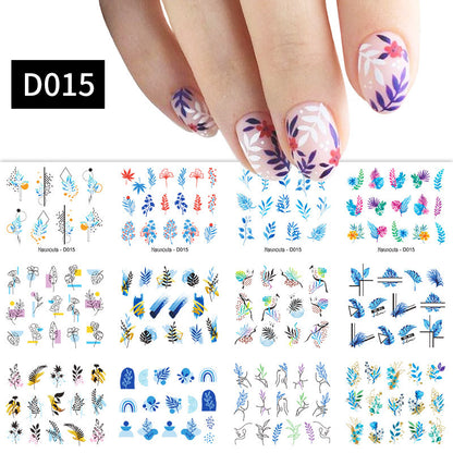 Nail Art Sticker Snake Rainbow Transfer DIY