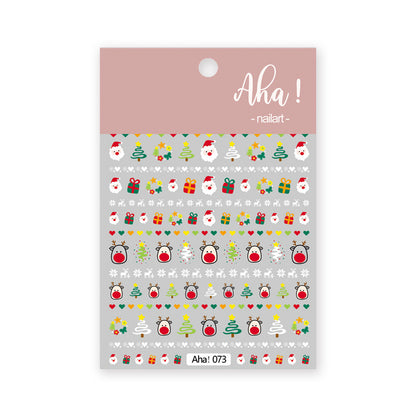 Nail Art Sticker Santa Claus Cartoon