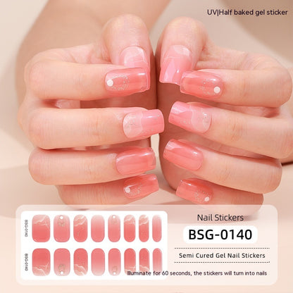 Semi-curing Gel Nail Sticker Gel Beauty