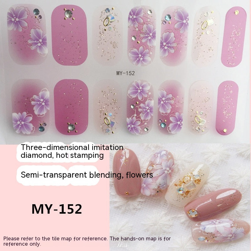 Baking-free Gel Three-dimensional Nail Stickers Full Paste Waterproof And Durable