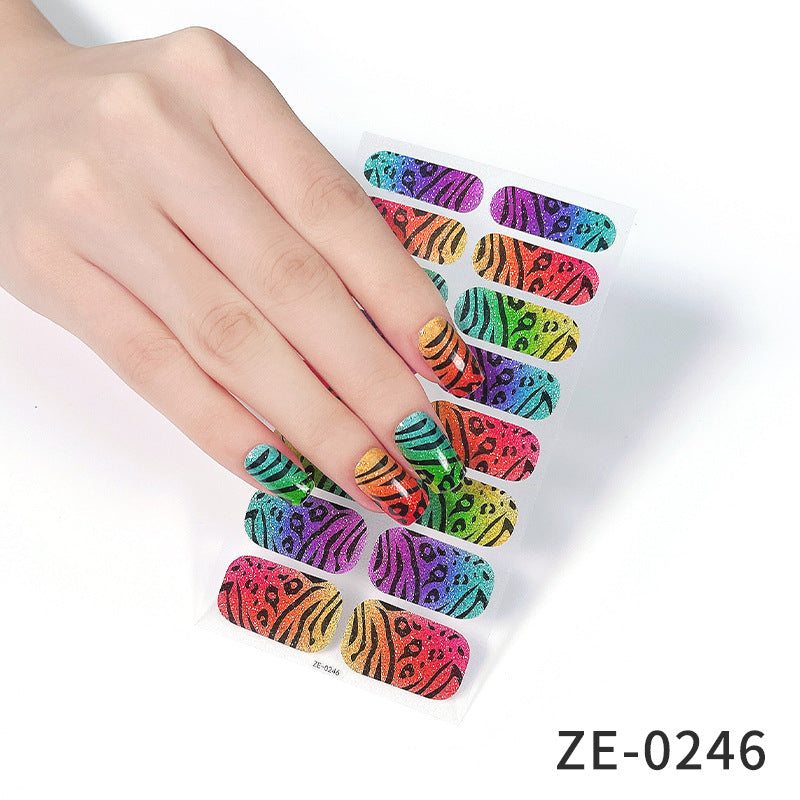 Fashion Christmas Waterproof Manicure Stickers