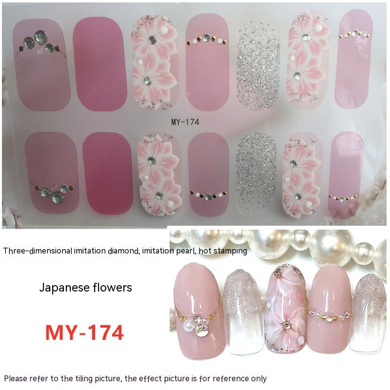Baking-free Gel Three-dimensional Nail Stickers Full Paste Waterproof And Durable