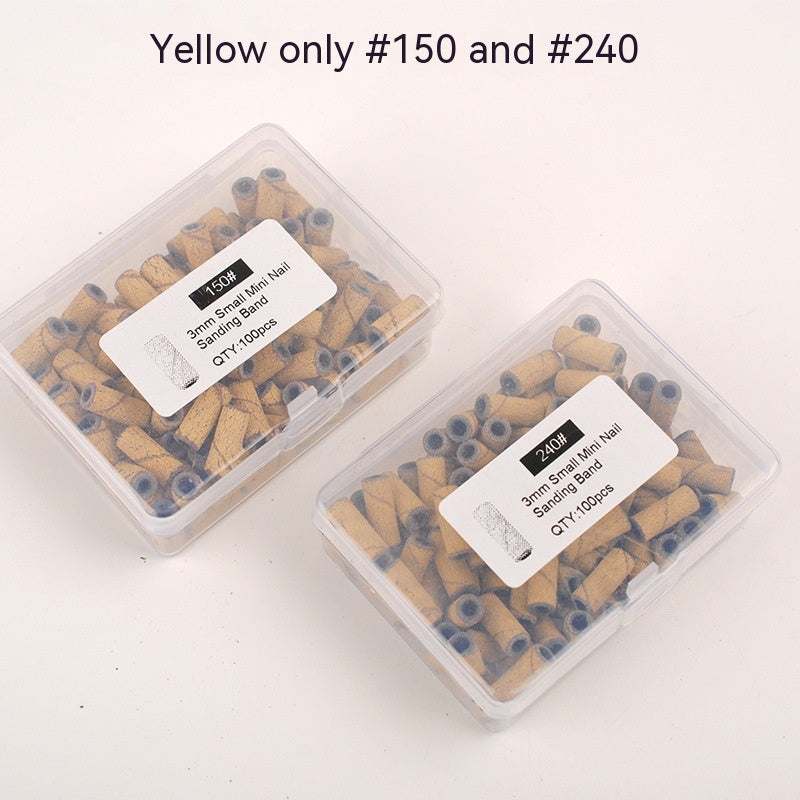 3mm Color Mini Nail Polishing Exfoliating Sand Ring