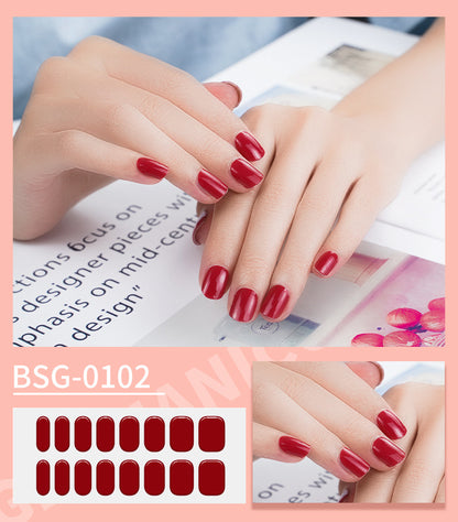 Semi-curing Gel Nail Sticker Gel Beauty