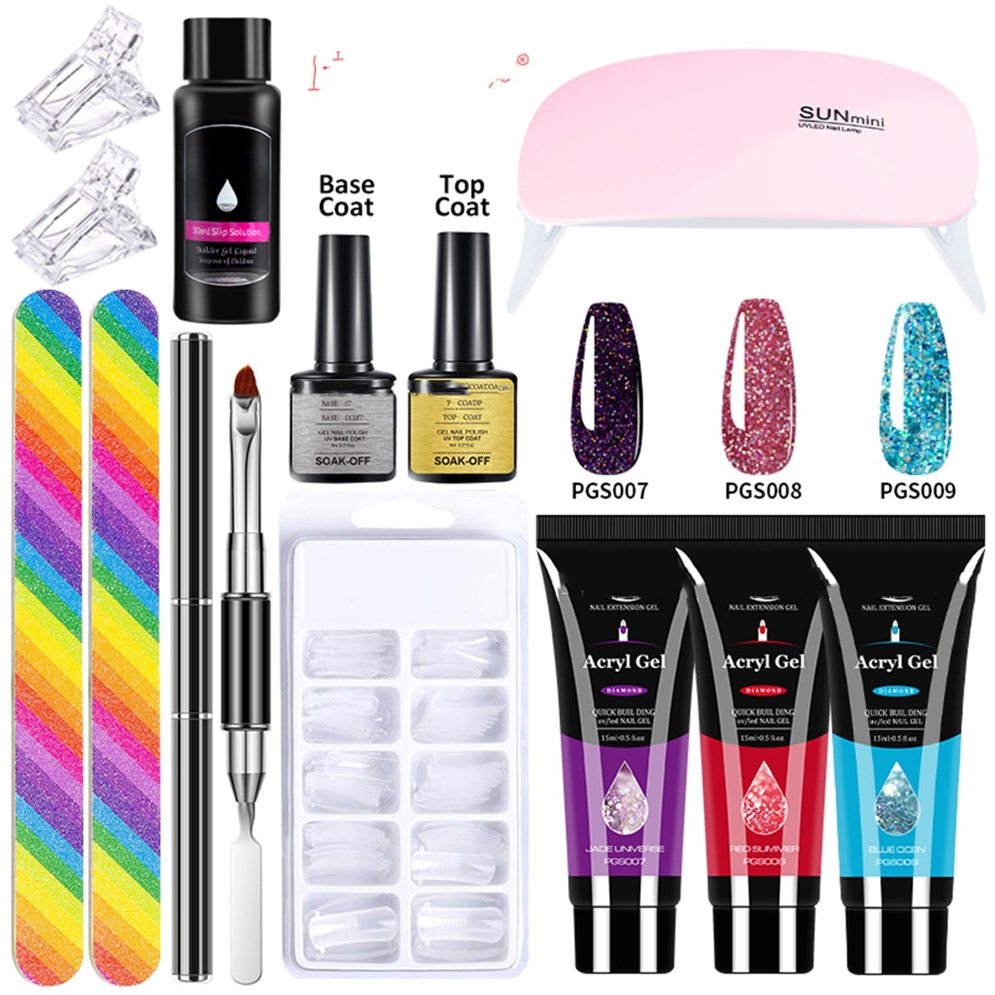 Manicure 13-piece Crystal Extended Glue Set