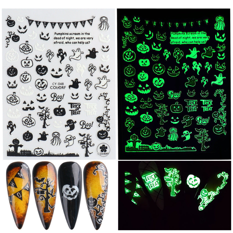 Glow-in-the-dark Nail Nail Adhesive Sticker