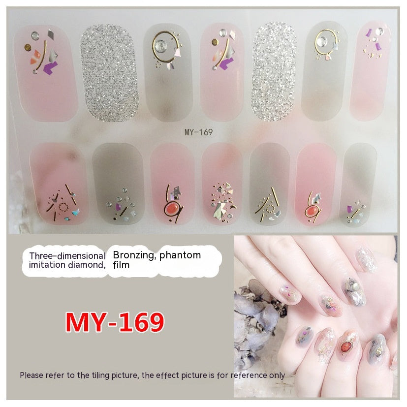 Baking-free Gel Three-dimensional Nail Stickers Full Paste Waterproof And Durable