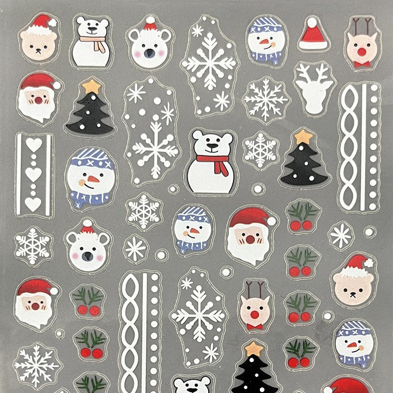 Thin Tough Thin Matte Nail Sticker Christmas