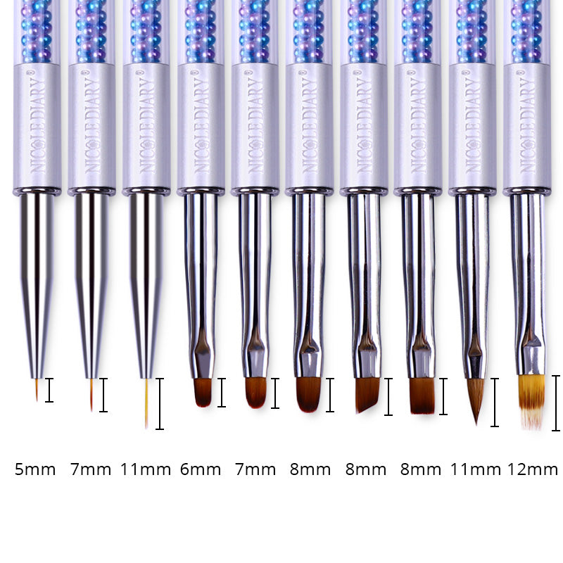NICOLE Diary UV Nail Brush Tool Set