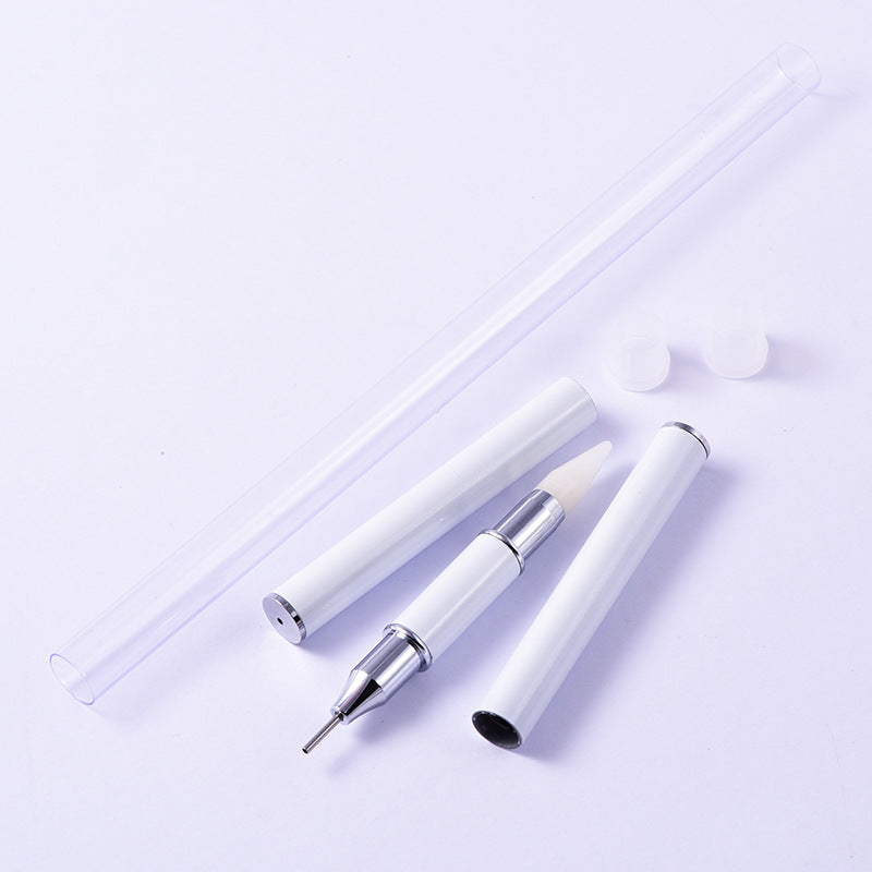 Double-head Metal Nail Point Drill Pen