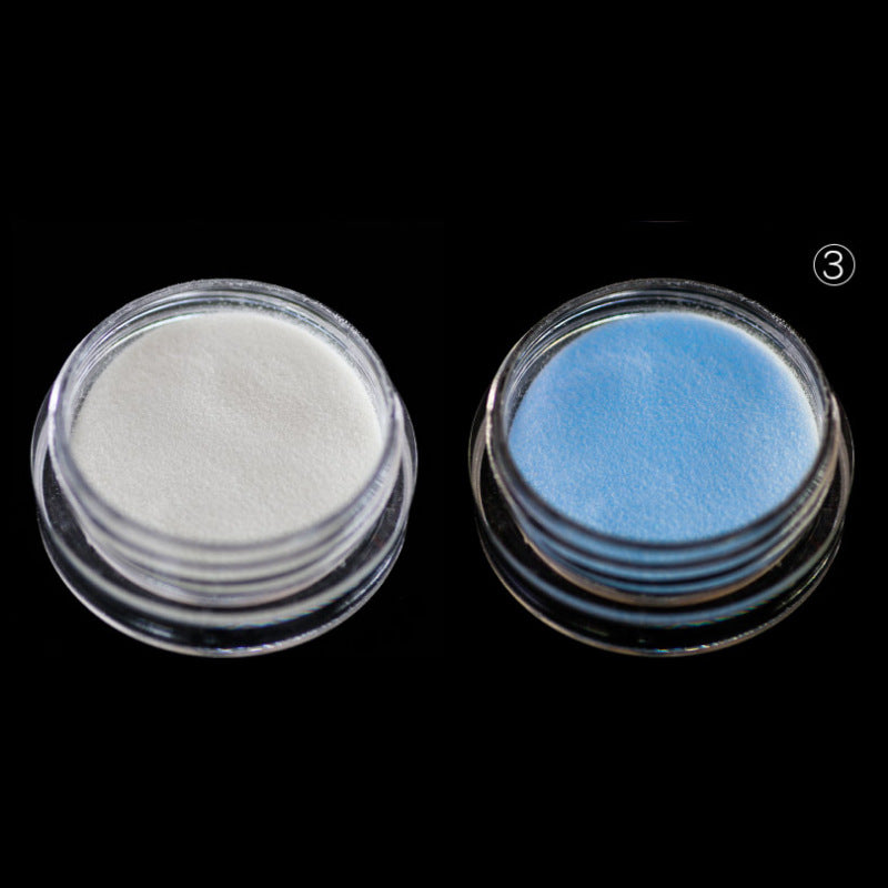 12 Colors Nail Art Luminous Powder Magic Mirror Effect Powder Nail Fluorescent Powder