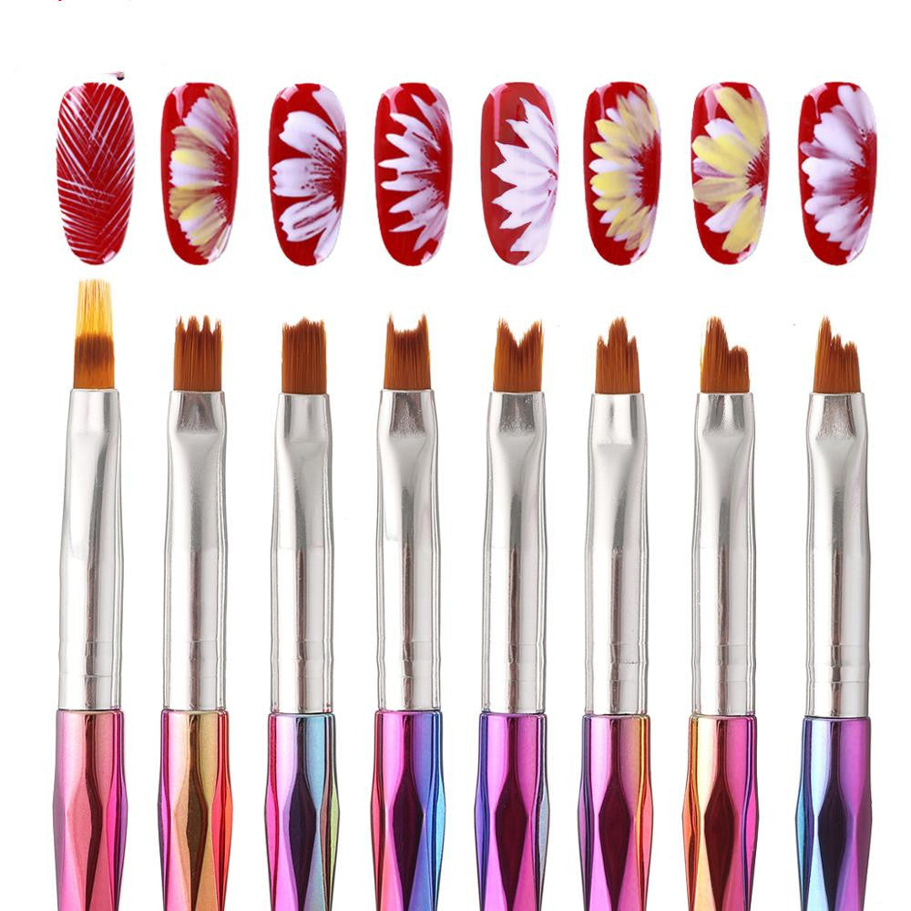Colorful pen barrel nail flower pen