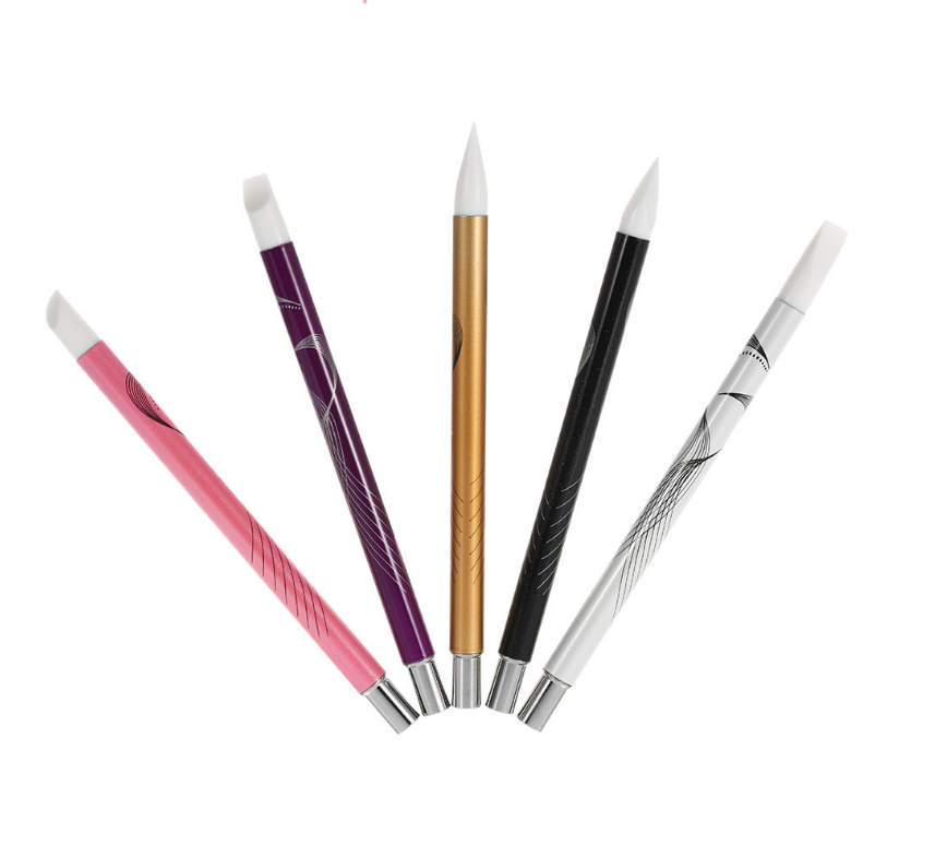 Nail silicone pen engraving hollow pen