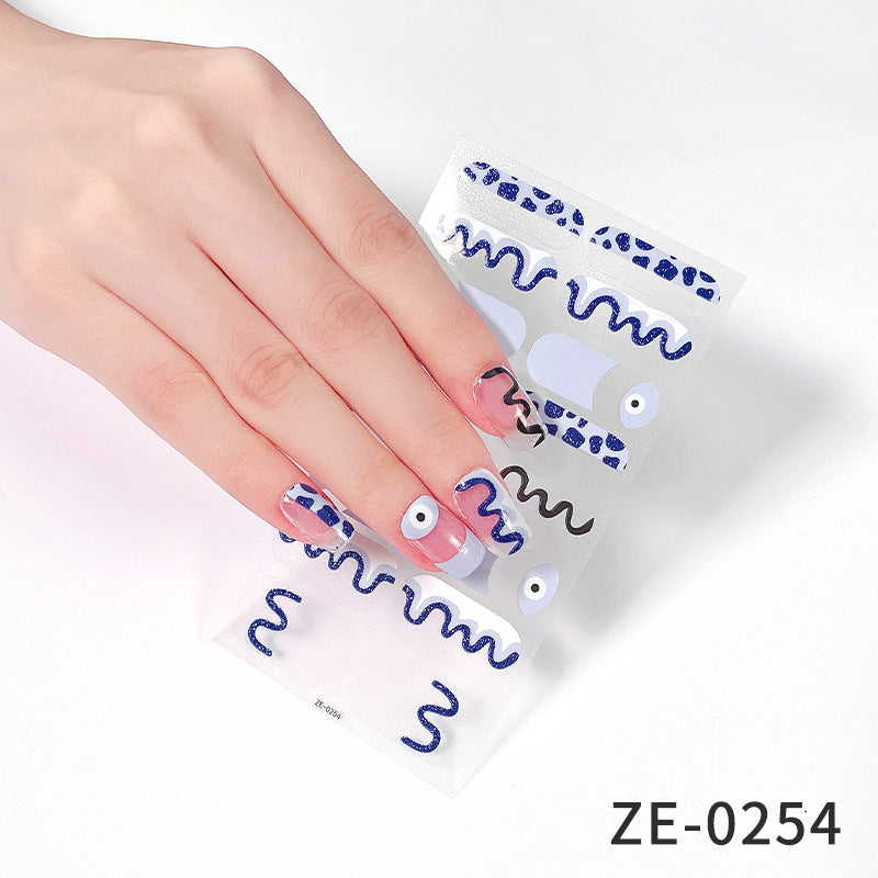 Fashion Christmas Waterproof Manicure Stickers