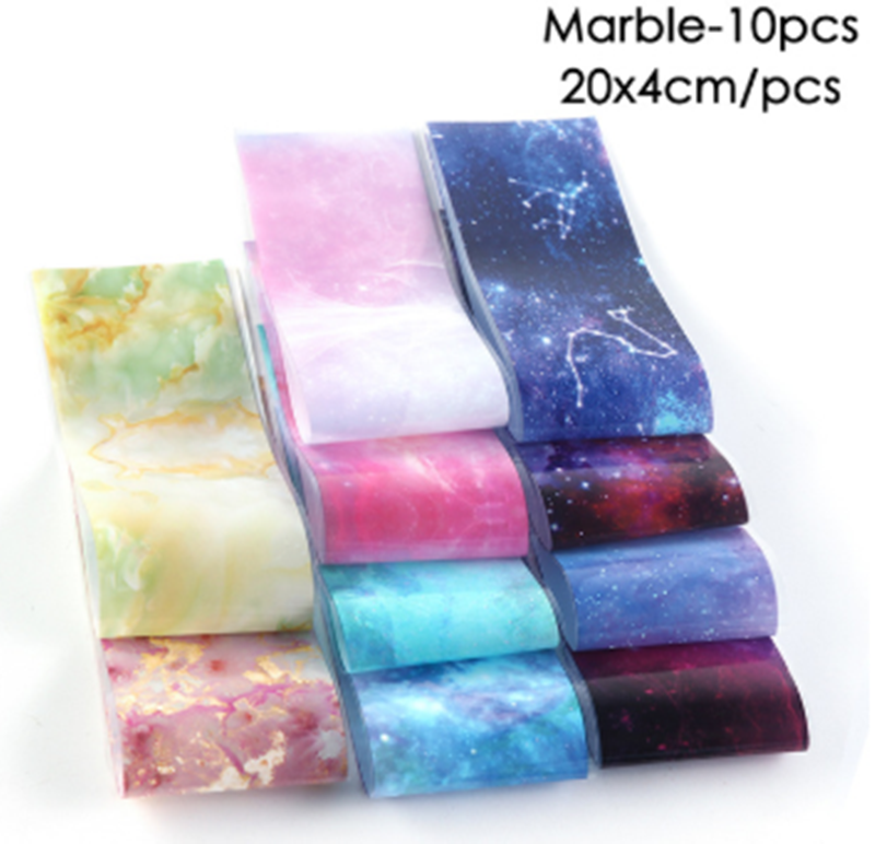 Night Sky Milky Way Nail Art Starry Sky Paper