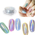 Nail plated magic mirror powder