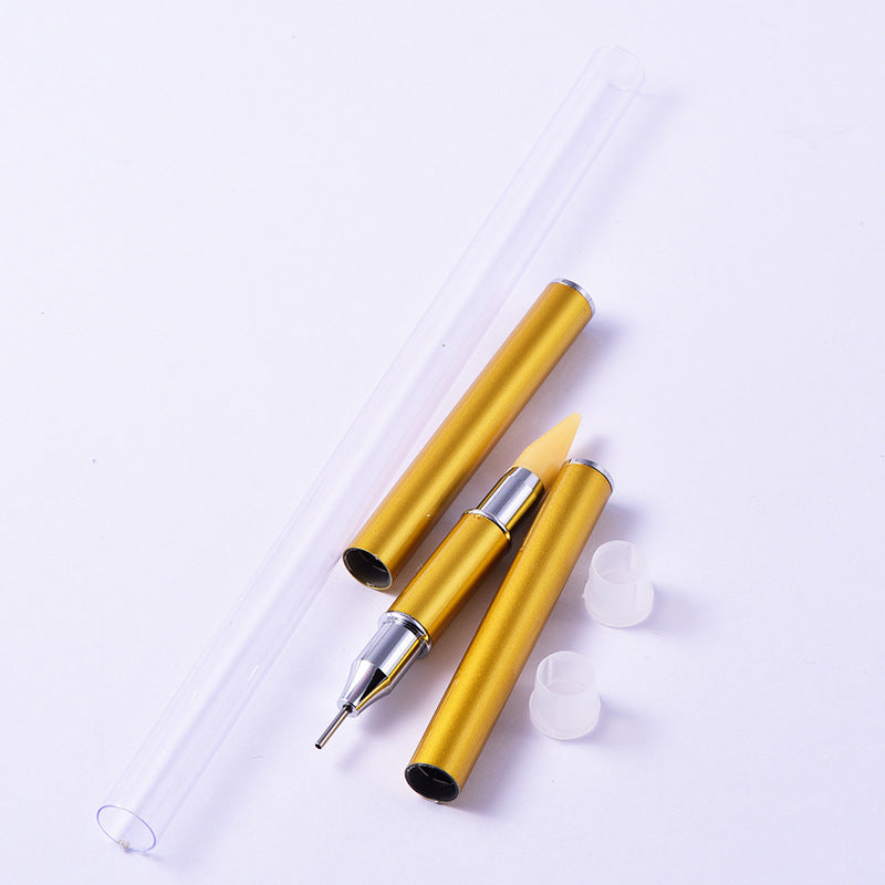 Double-head Metal Nail Point Drill Pen