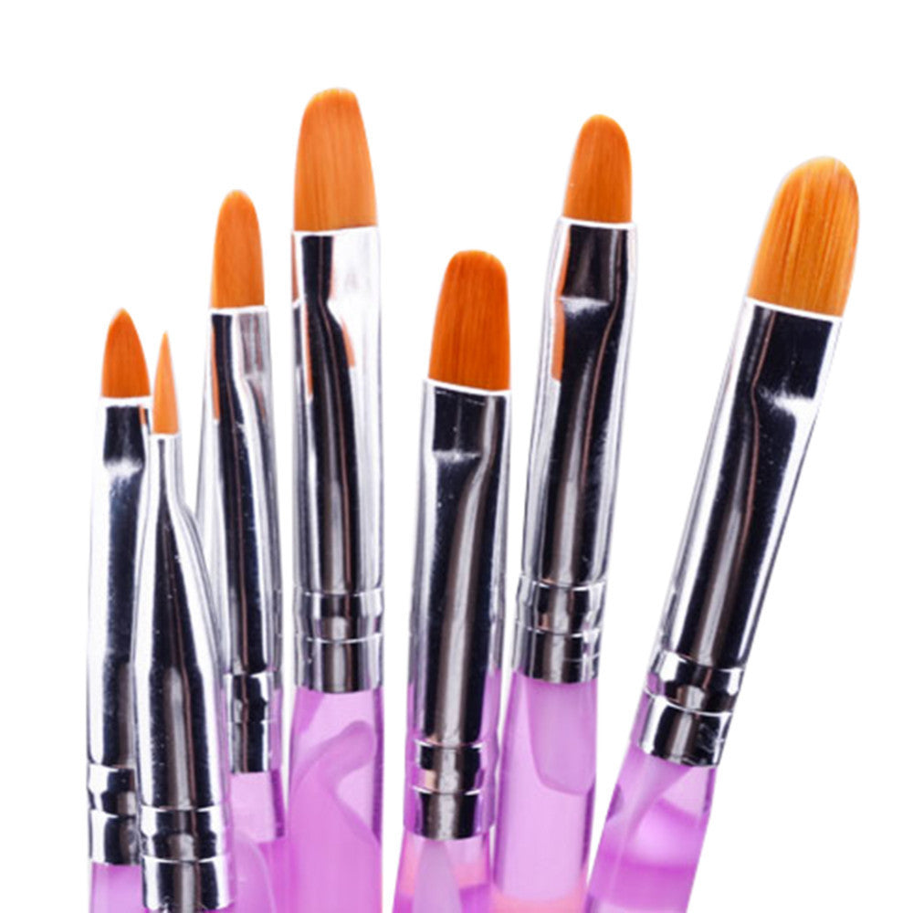 Nail supplies pen brush Acrylic rod round head phototherapy pen 7 sets of pens Painted set Pen wholesale