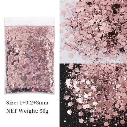 Korean Big Sequins Nail Shimmering Powder