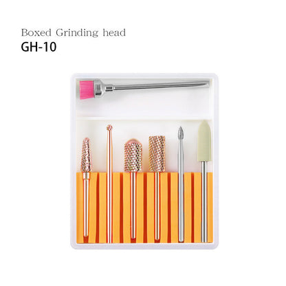 Nail ceramic tungsten steel alloy polishing head set