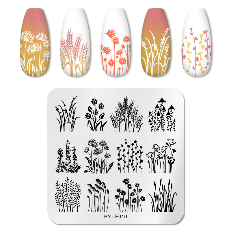 Manicure printing template