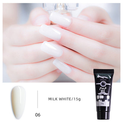 Nail extension glue 15ml non-paper support crystal fast nail extension gel UV phototherapy glue