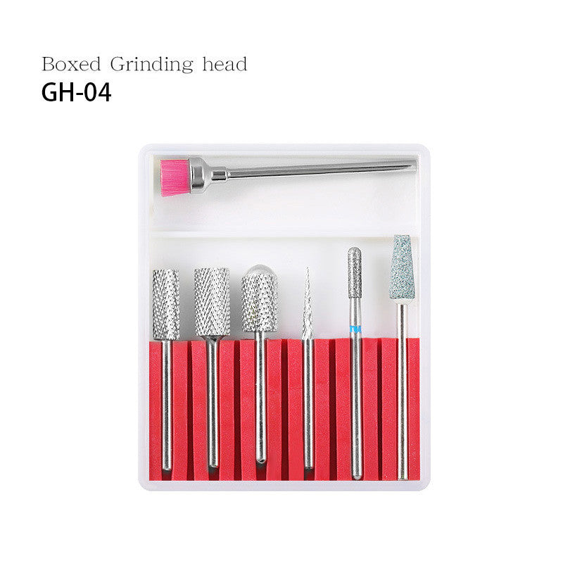 Nail ceramic tungsten steel alloy polishing head set