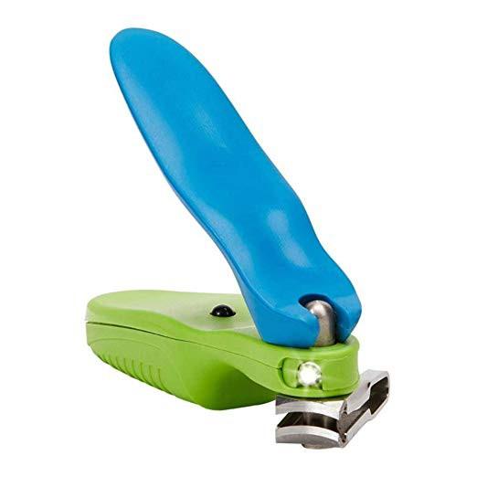 Handle 150 Degree Swivel Nail Clipper with LED Light