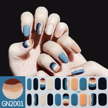 Simple Autumn And Winter Gel Nail Stickers