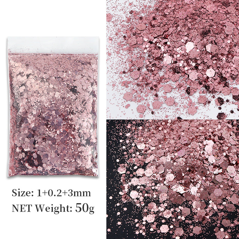 Korean Big Sequins Nail Shimmering Powder