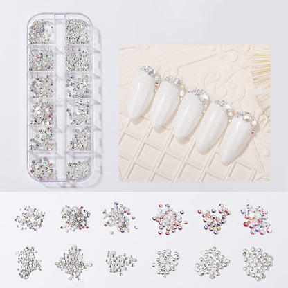 Shell Piece Diamond Rhinestone Decoration Pearl Butterfly Nail Sticker