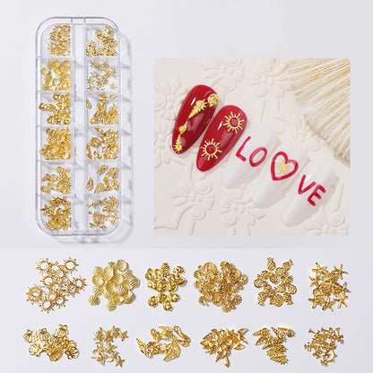 Shell Piece Diamond Rhinestone Decoration Pearl Butterfly Nail Sticker