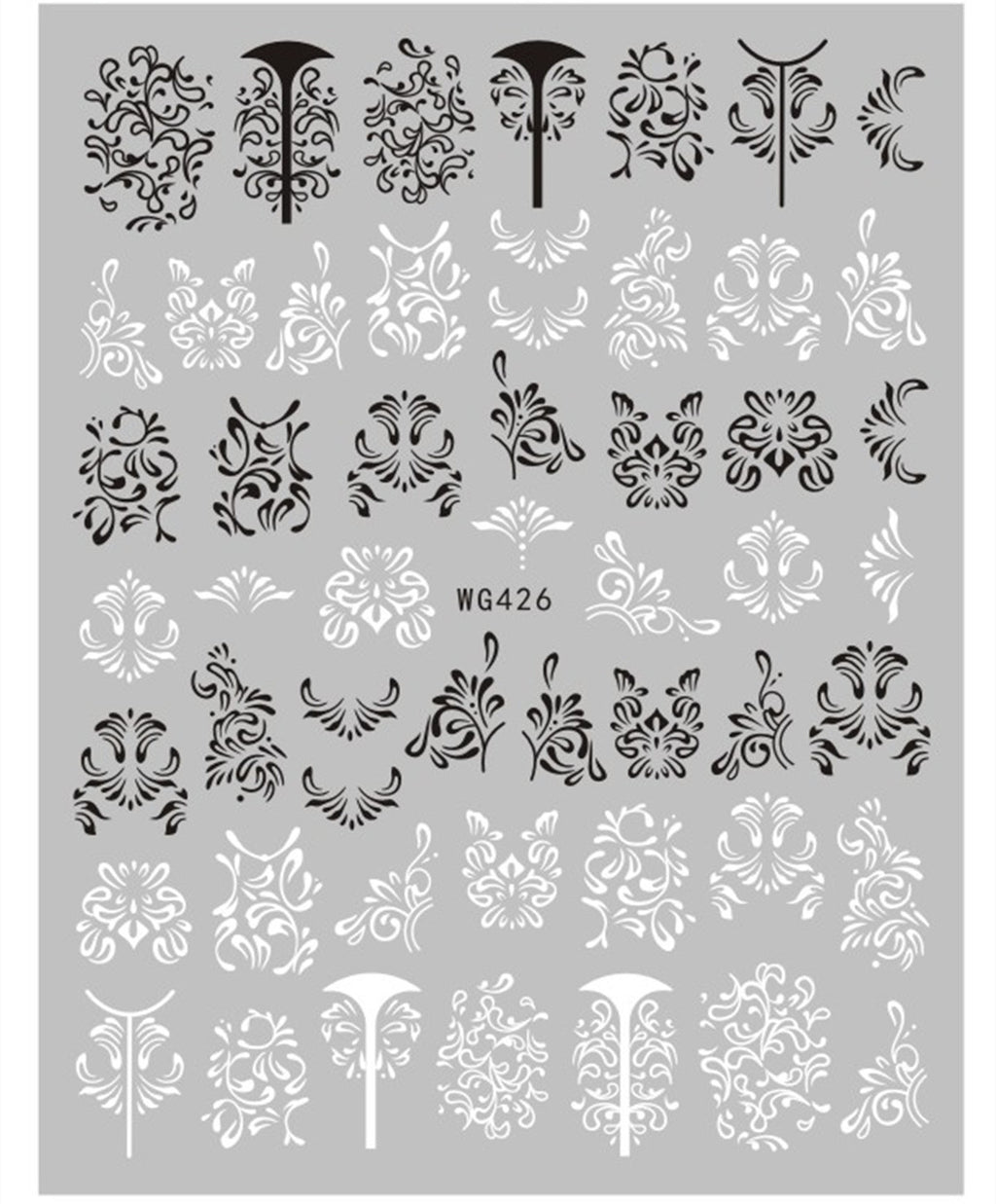 Nail Sticker Export Black and White Line Nail Sticker