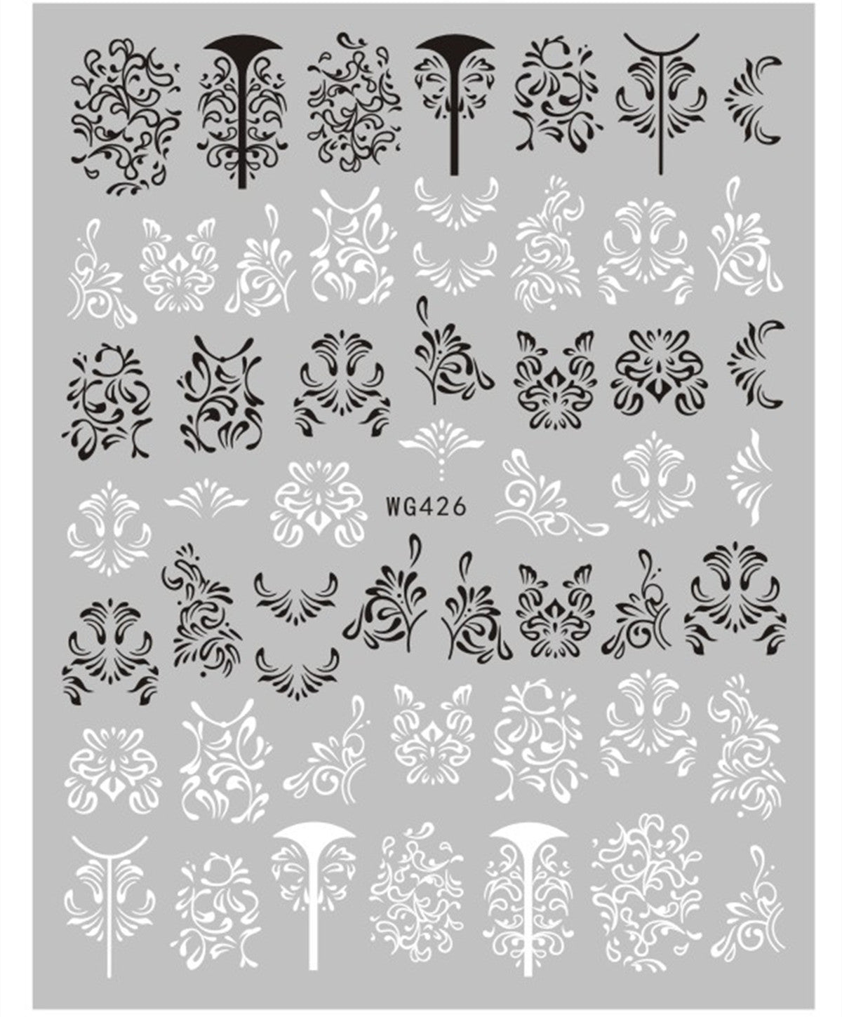 Nail Sticker Export Black and White Line Nail Sticker