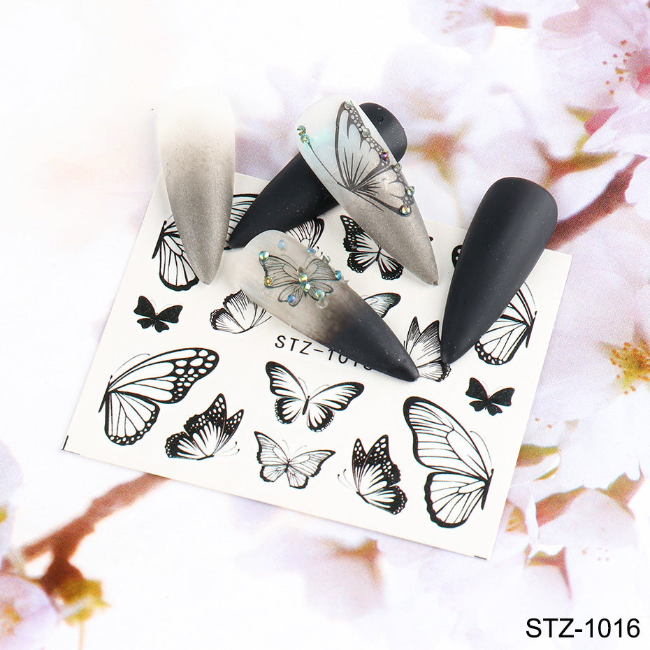 Vintage Watercolor Big Butterfly Sticker