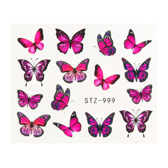 Vintage Watercolor Big Butterfly Sticker