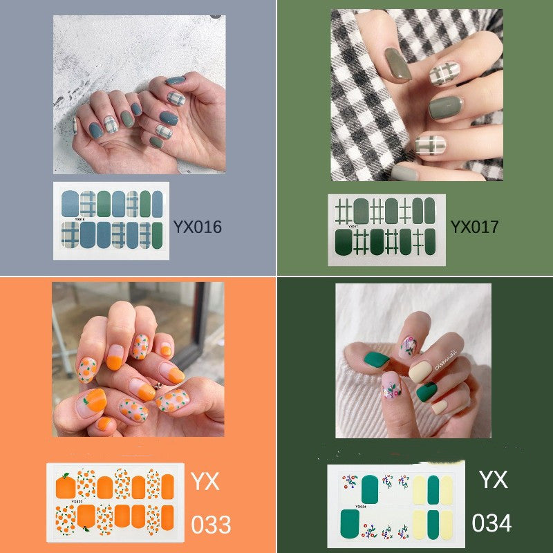Cartoon Decorative Wearable Nail Stickers