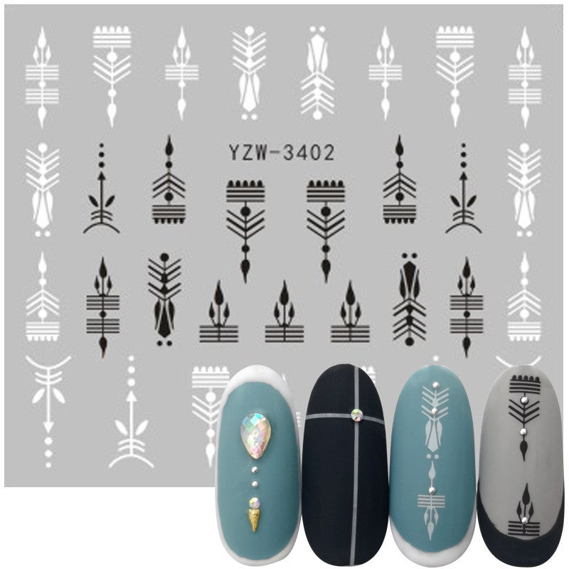 Geometric Line Smiley Cactus Sticker