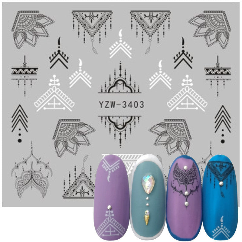 Geometric Line Smiley Cactus Sticker