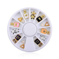 1 Wheel 3D Charm Alloy Rhinestones