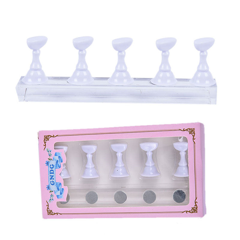 Acrylic Transparent Base for Nail Holder Magnet Chessboard Practice Seat