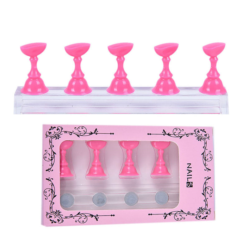 Acrylic Transparent Base for Nail Holder Magnet Chessboard Practice Seat